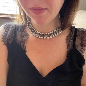 Box Of Style The Zoe Report Rhinestone Statement/Collar Necklace